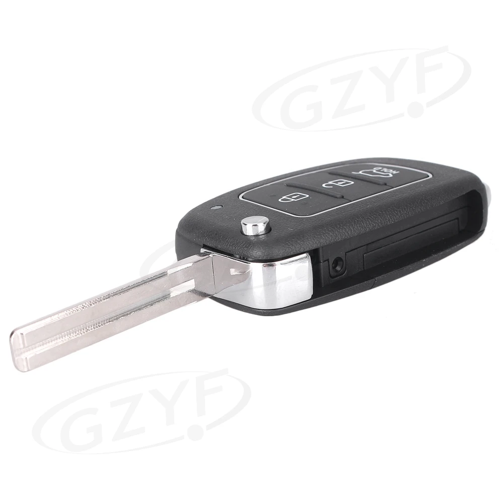 Car 3 Buttons Golding Key Shell Remote Case For Hyundai Santa Fe ix45 2013-2014