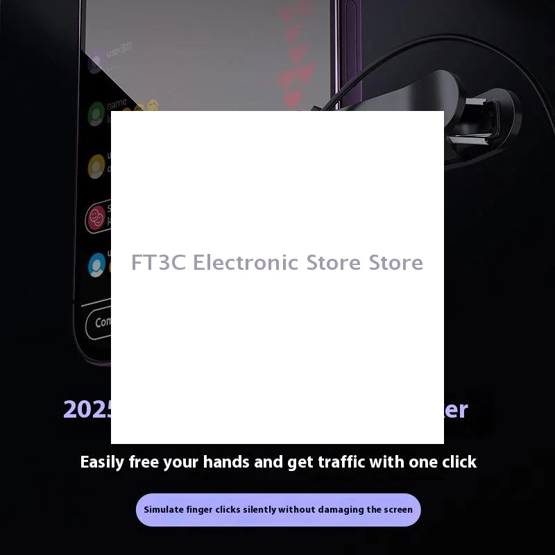 스크린 자동 클리커, 틱톡 스마트폰 앱 비디오 라이브 스트리밍 화면 터치 삼각대 태퍼 장치용 시뮬레이션된 손가락 클릭