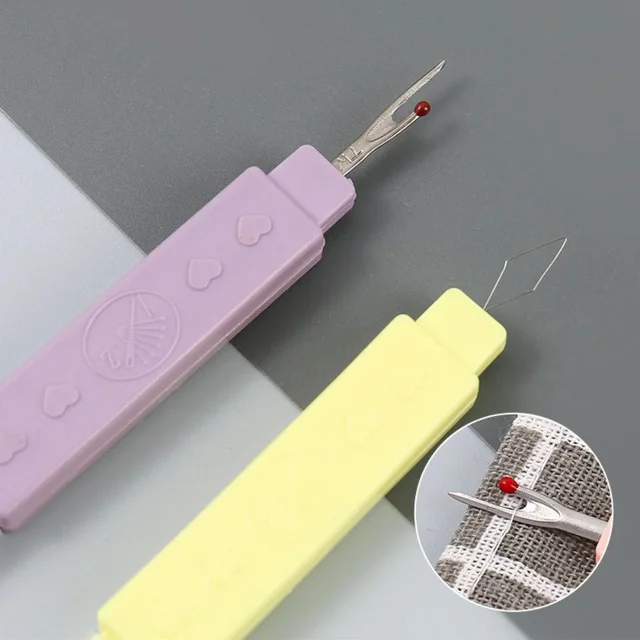 2 in 1 Needle Threader Seam Ripper Threading Seam Remover Seam Ripper Tool, Needle Threader Tool for Sewing Knitting Quilting 6