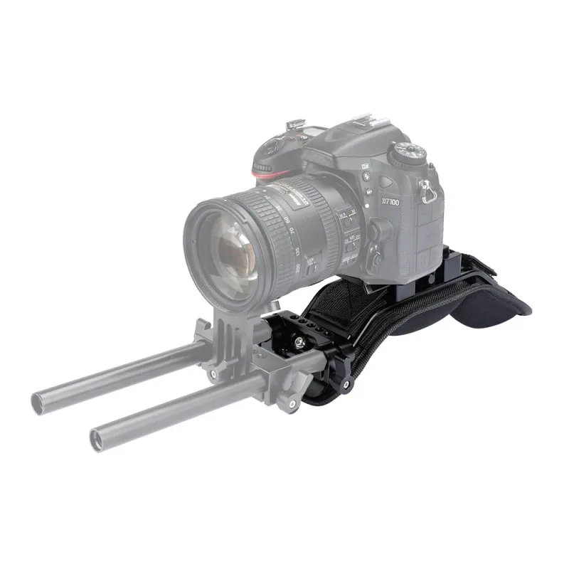 Shoulder Mount With Manfrotto Quick Release Plate Assembly & 15mm Dual Rod Clamp