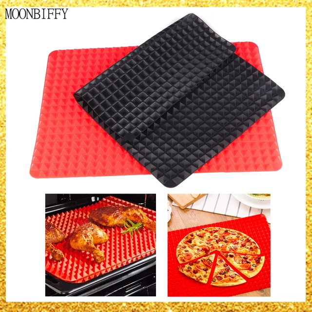 1Pcs BBQ Pyramid Pan Bakeware Nonstick Silicone Baking Mats Pad Moulds  Microwave Oven Baking Tray Sheet Kitchen Baking Tools