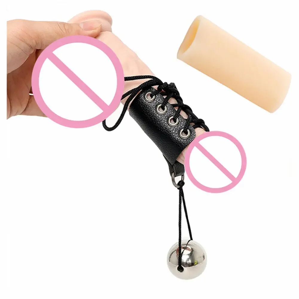 Adjustable Penis Pure Physical Penile Exerciser Metal Ball Cock Growth Enlarger Stretcher Enlargerment Device Sex Toys for Men
