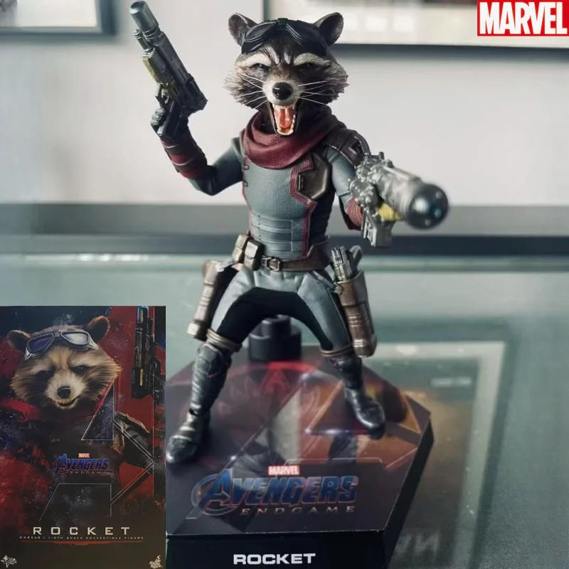 

In Stock Hottoys 1/6 Mms548 Rocket Raccoon Avengers Endgame Ver. Original Collectible Figure Anime Action Model Toys