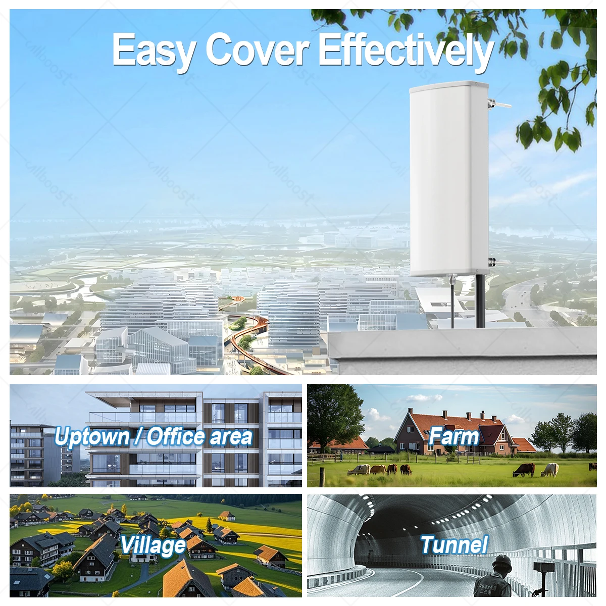 Antenna For Cell Phone Signal Booster Rural Area GSM 2G 3G 4G Antenna Panel Cellular Amplifier 698-2700mhz Outdoor Anten