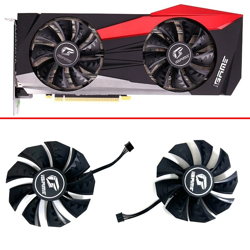 

85MM 4PIN Cooling Fan PLD09215B12H RTX2060 RTX2070 GPU FAN For Colorful iGame GeForce RTX 2080 2080TI 2070S Video Card Fan