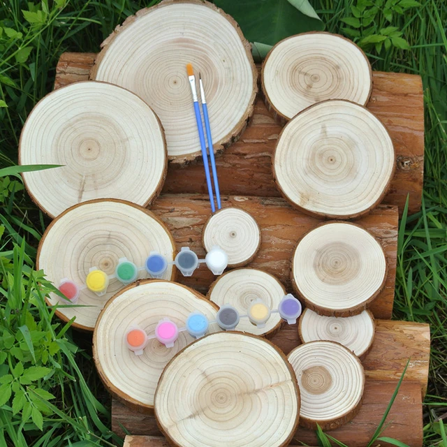 DIY Wood Slice Coasters Made From A Pine Log - Rustic Crafts & DIY