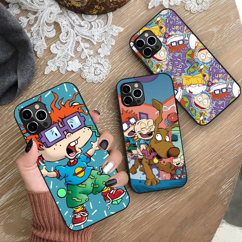 iphone 13 pro max clear case Cartoon Rugrat Chuckie Angelica Phone Case for iphone 13 12 11 Pro Mini XS MAX 8 7 Plus X SE 2020 XR Silicone Soft cover best cases for iphone 13 pro max