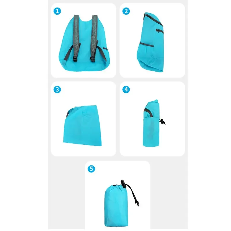 Waterproof Backpack Portable Folding Bag Student Backpack Outdoor Large Capacity Movement Men Women Traveling Bag,running backpack