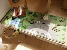 Japonia TOTORO ultra-cienki aksamitny dywan koralowy poduszka na łóżko poduszka okienna 50*120CM Tick 1 2cm Baby Play maty dywan tanie tanio POLIESTER W wieku 0-6m 7-12m 13-24m CN (pochodzenie) 50CM*120CM Unisex SOFT BRAK MUZYKI Cała 1 2 cm Blended bedroom Cartoon animation