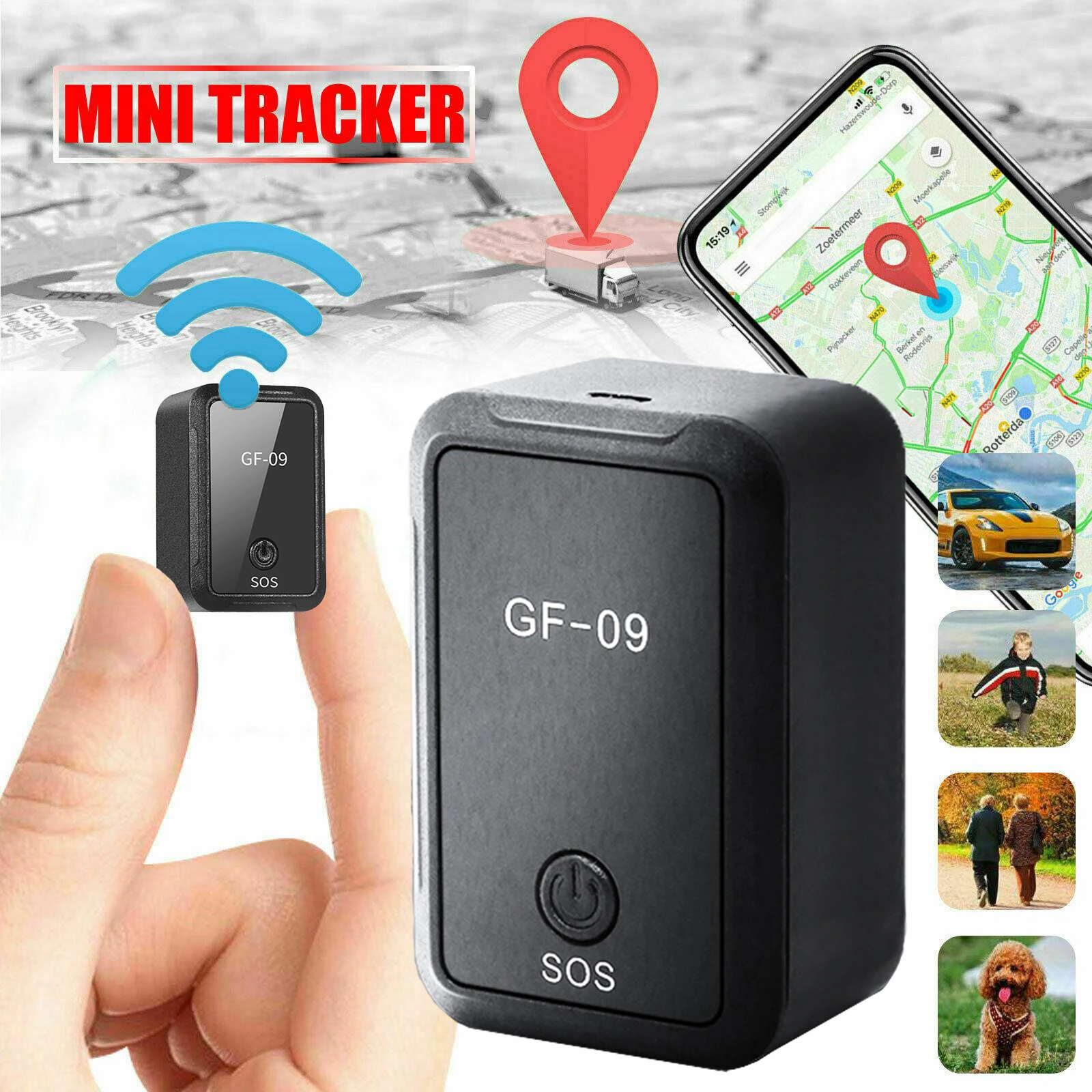 GF 09 Anti lost Locator GPS Tracker Locator For Vehicle Car