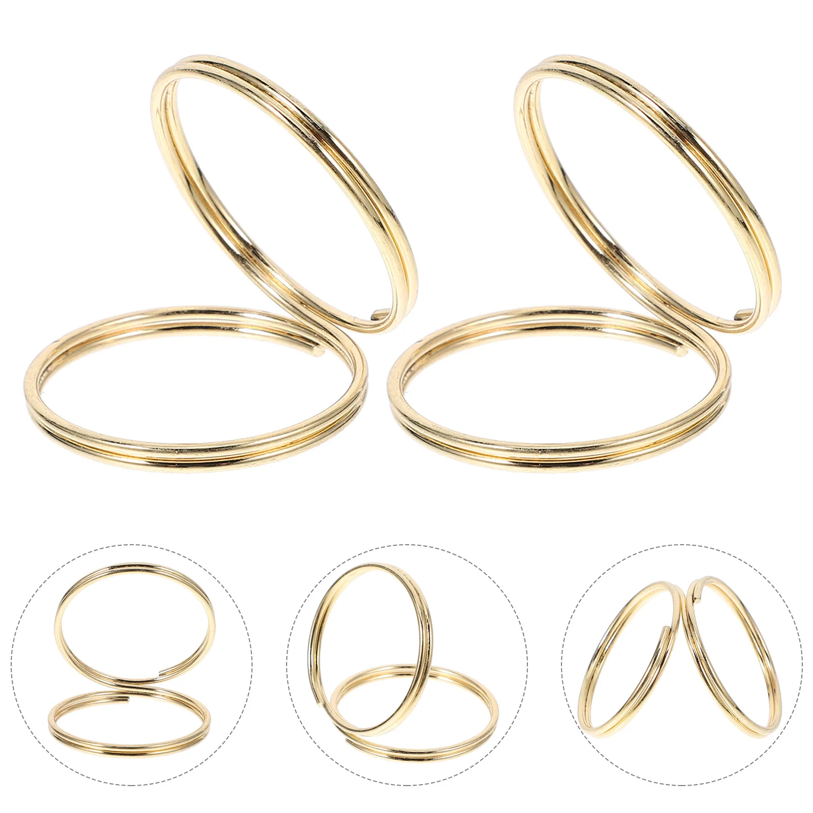 50 Pcs Business Card Holder Round Metal Table Holders Number Note Folder Sign Photo Display Clip Wedding