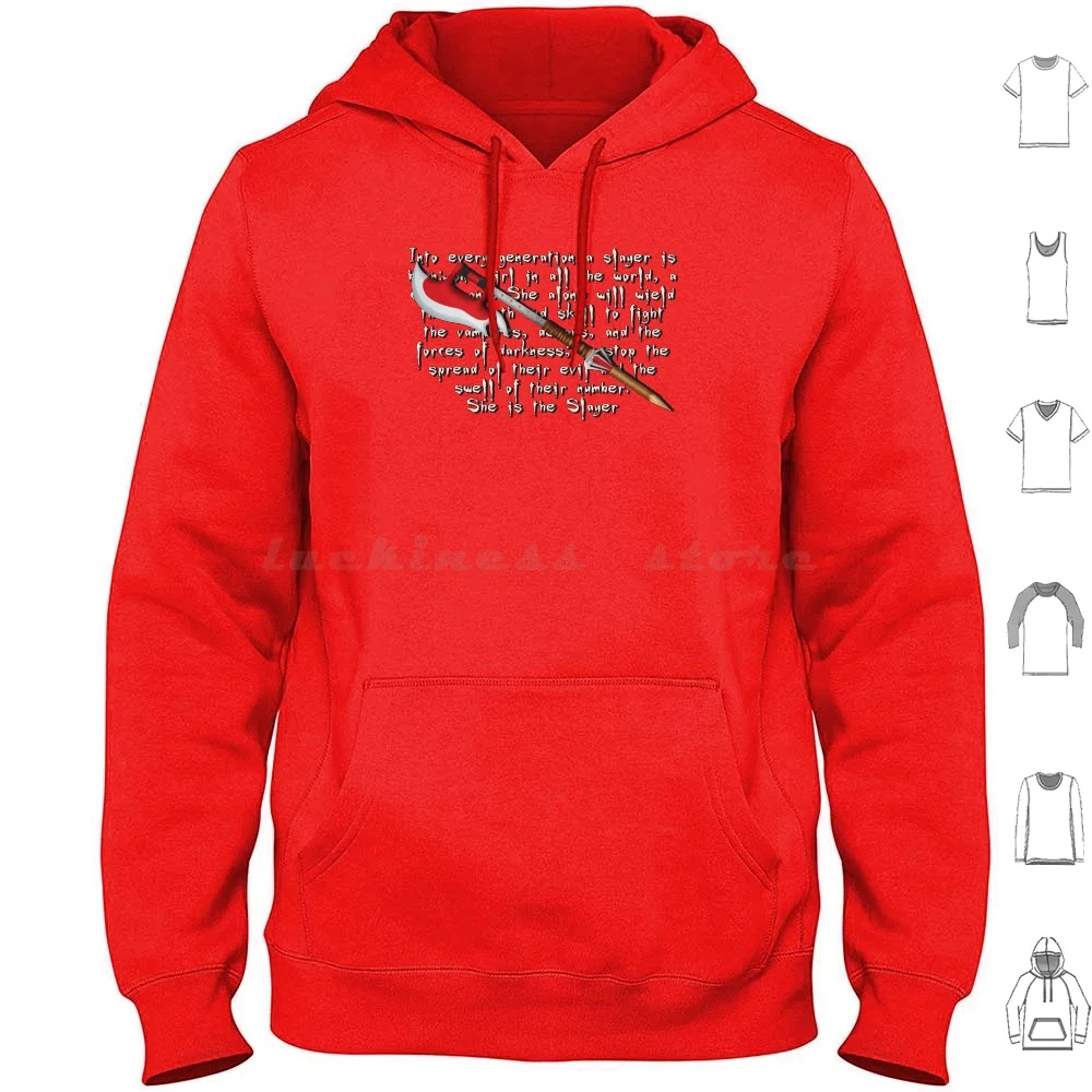 Buffy Scythe Felpe Con Cappuccio Manica Lunga Buffy Buffy The Vampire Vampire Scythe Arma Joss Whedon Joss Whedon Mutant Header