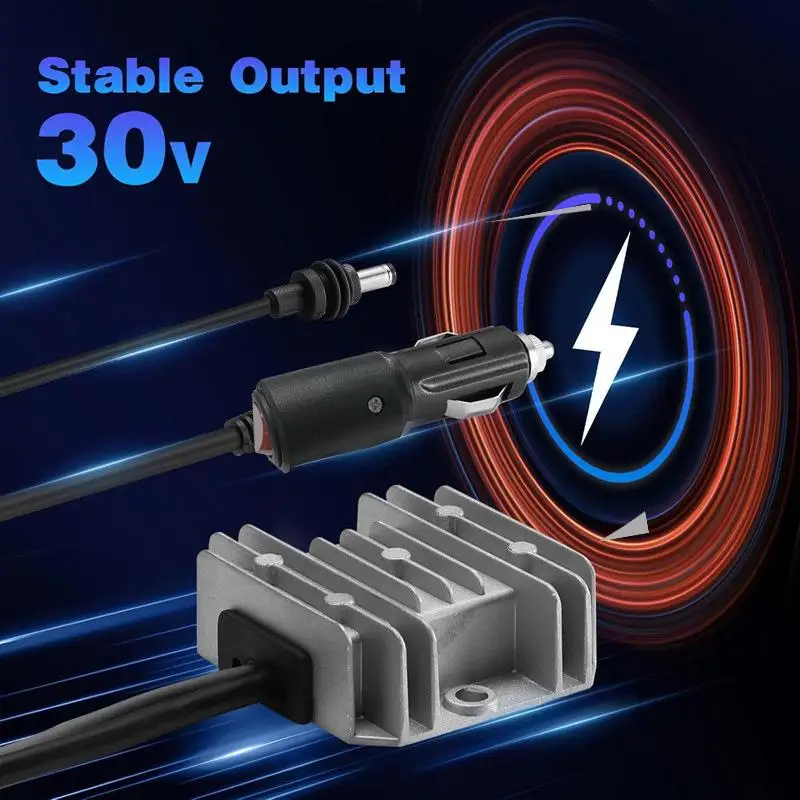 1Pc 12V/24V 부스트 30V 3.5A 자동차 전원 변환기 전압 조정기 어댑터 미니 안테나 전원 코드 사용하기 쉬운