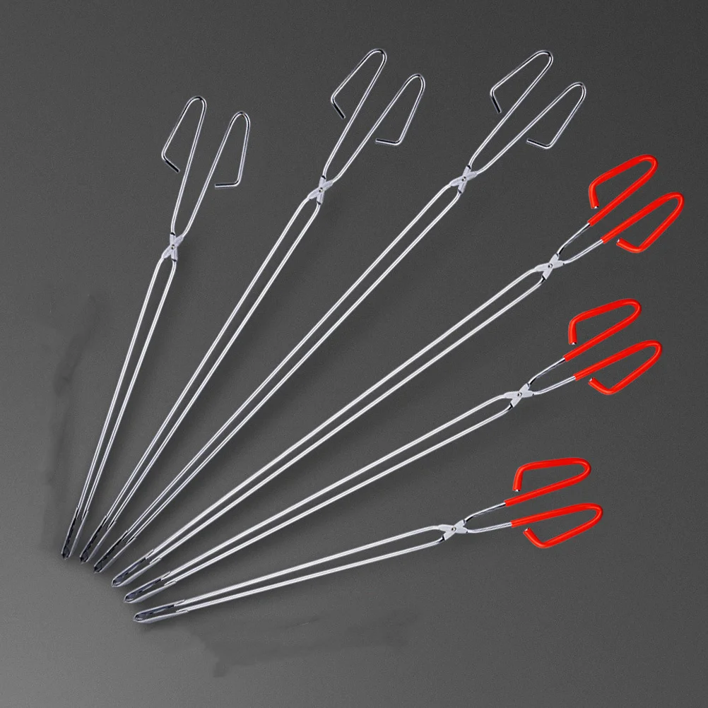 2 Pcs Trash Can Clamps Tweezers Grabber Tool Grabbers Household Fire-tongs Litter 5