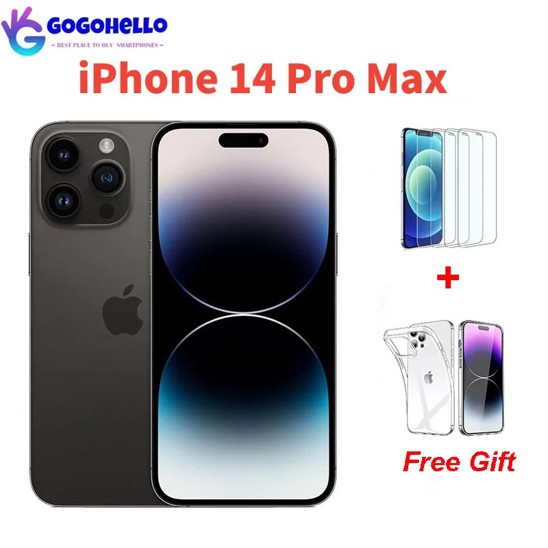 

Apple iPhone 14 Pro Max 5G 6.7" 256GB ROM 6GB RAM Genuine Retina OLED Face ID NFC A15 14ProMax UK Version 95% New Cell Phone