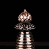 Handicraft Tibetan Bronze Stupa Auspicious Alloy Tantric 15cm Stupa Engraved Buddhist Home Indoor Altars Desktop Decorative 4