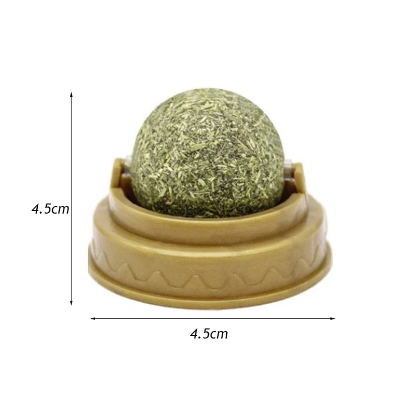 

Promote Removes nip Healthy Grass Natural Toy Hair Treats Ball Pet Wall Balls Stick-on Cat Digestion To Snack