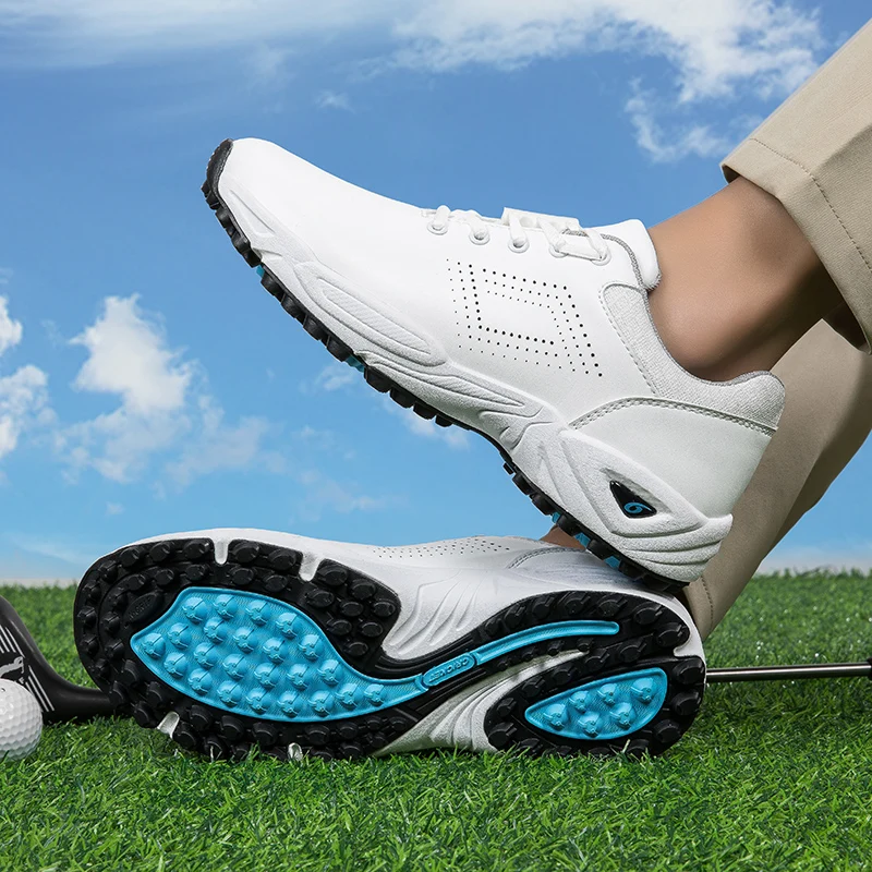 Men's Golf Shoe Outdoor Lightweight Golf Shoe Golf Player Classic Men's Comfort Training Shoe Size 40-46