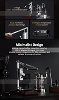 HomeWise HPEM-2-P Hand Press Coffee Maker With PID Temperature Control 9 Bar Constant/Variable Pressure Lever Espresso Coffee 2
