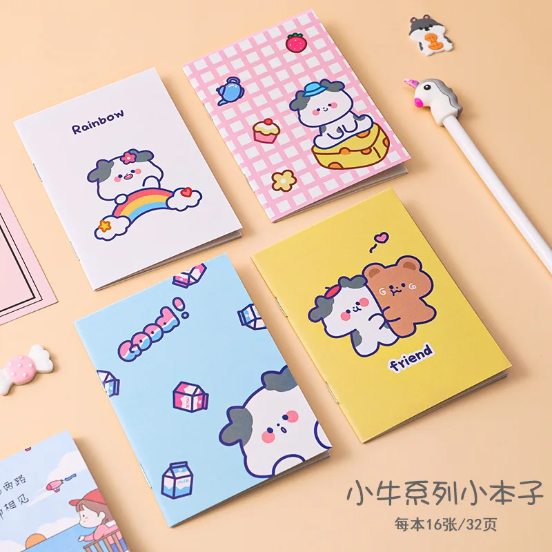 Per Book B5 Milk Puppy Paper Notebook With Cute Cow - Temu