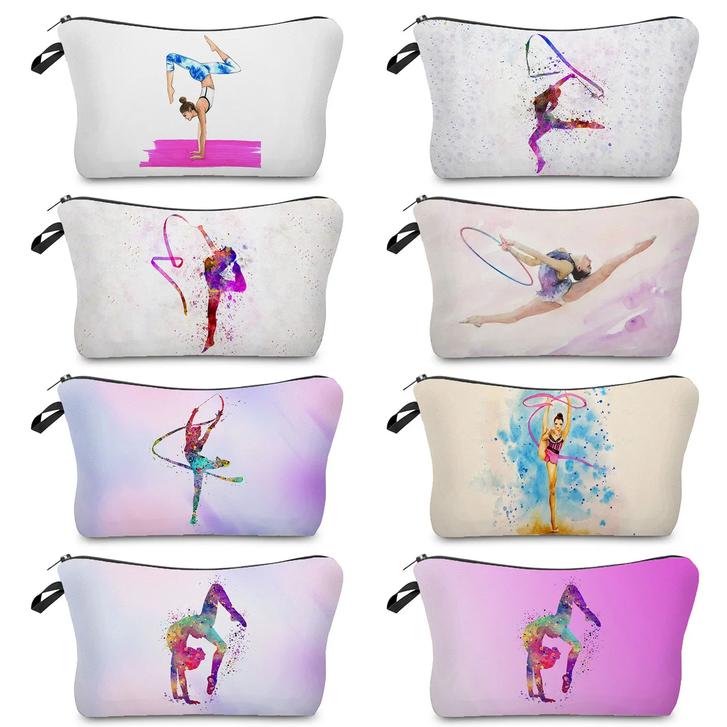 

Travel Toiletry Bag Women's Cosmetic Bag Makeup Bags Ballet Dancer Girls Lipstick Cosmetic Holder Beauty Rhythmic Gymnastics