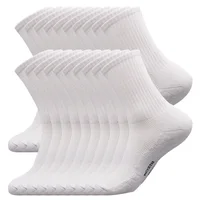 5/10/20 Pairs New Cool Men Black White Warm Socks Set Autumn Winter Male Solid Color Sport Short Socks For Men Dropshipping