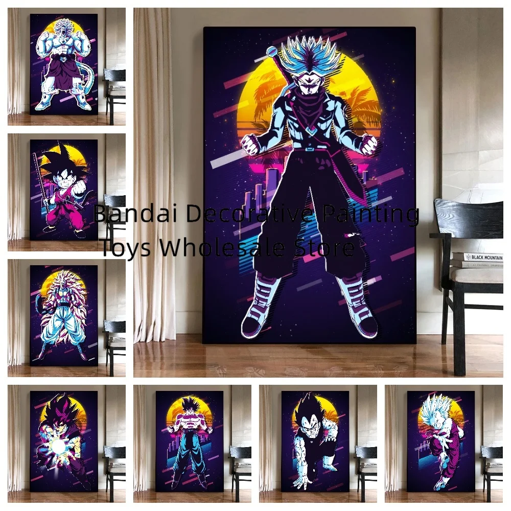 

Print on Canvas Dragon Ball Goku Living Room Modular Prints Gifts Wall Decoration Poster Home Cartoon Character Anime Picture