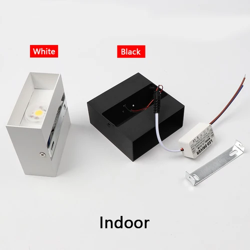 LED 조명, 6W, 10W 실내 침실 및 베란다 또는 야외 정원 등에 사용, IP65 방수 침대 머리맡 벽에 거치 장식 램프 알루미늄 소재 5
