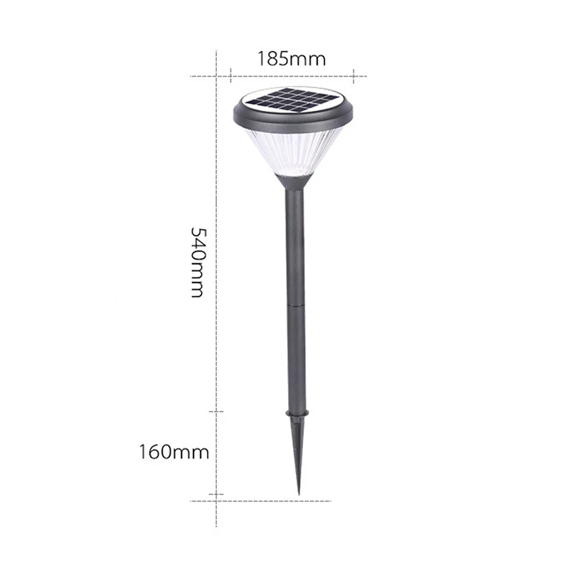 Villa Outdoor Super Bright Solar Garden Lawn Plug-In Light Modern Creative Aluminum Waterproof Park Path Sensing Led Lamp 5