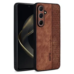Shockproof Leather Back Cover with Skin Feel - Galaxy A36 4G (Khaki)