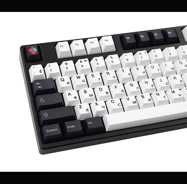 keycaps cereja perfil pbt tintura sublimação teclado mecânico para mx switch
