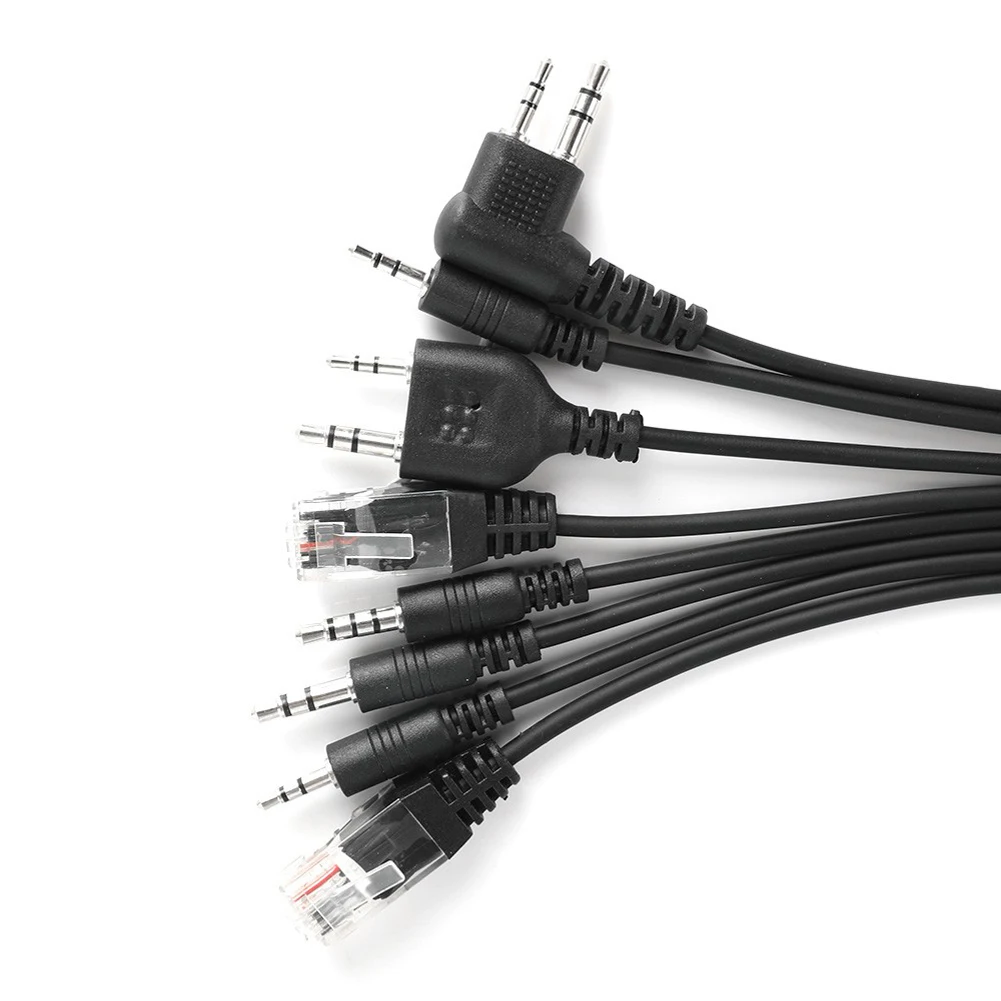 워키토키용 컴퓨터 USB 프로그래밍 케이블, 자동차 라디오, 내구성 워키토키 부품 액세서리, 8 in 1