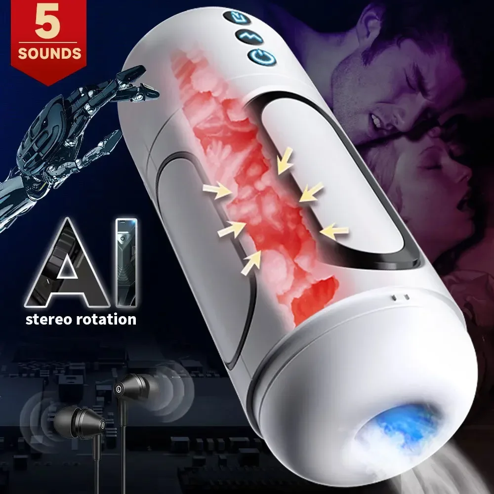 Sex Toy Male Masturbation Cup 56 Modes Sucking Vibrator Male Masturbator Cup Masturbation Machine Pussy Vaginas Sex Toys for Men Adults 18 Sexy Toys