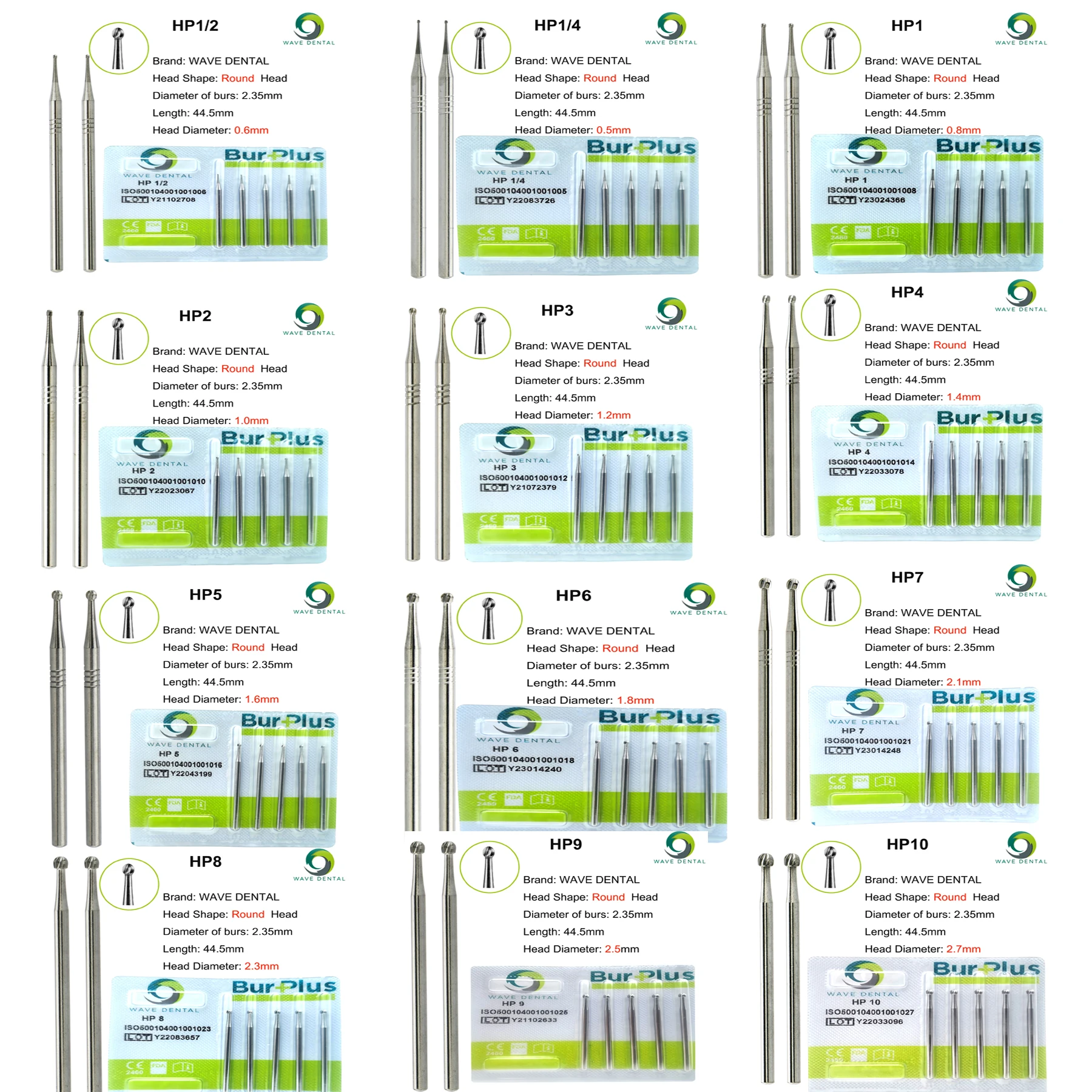 Рисунок 6 - Волнистые стоматологические буры из карбида вольфрама