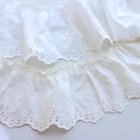 ⁦دانتيل تطريز DIY مكشكش – حافة تنورة أنيقة للخياطة والديكور ✨🧵.⁩ - الصورة ⁦6⁩