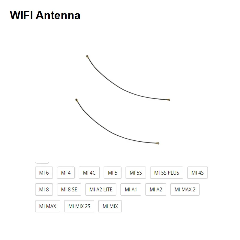

10PCS Signal Wifi Aerial Ribbon Antenna Flex Cable Wire For Xiaomi MI A1 A2 LITE 6 5 5S PLUS 4 4S 4C 4I 8 SE MIX MAX 2 2S