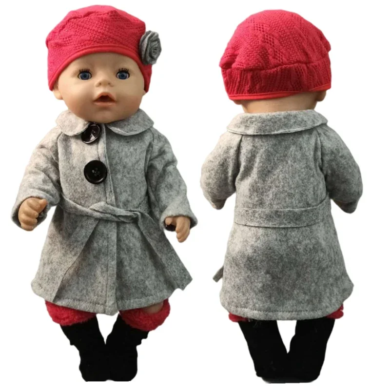 New Born Baby Doll Clothes Hooded Sweater for 18" Girl Doll Jacket Toys Outfits doll clothes,barbie doll clothes