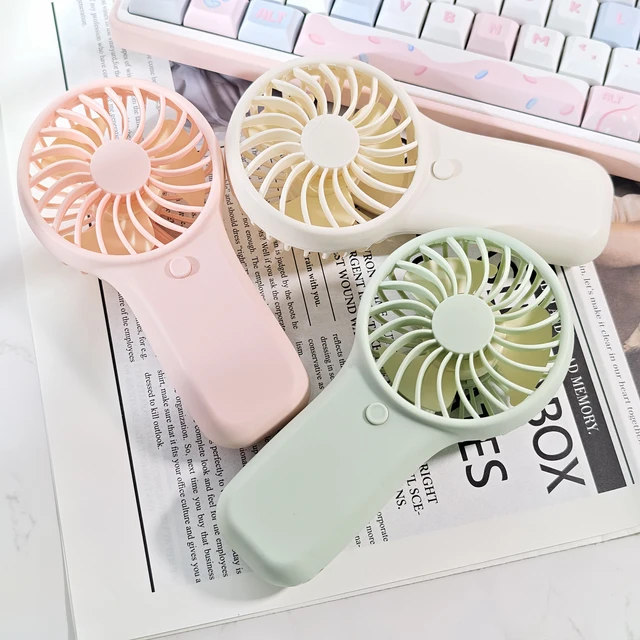 TML281-Charming Mini Hand Fan - Battery - Operated, Different Color Variations for Daily Use 3