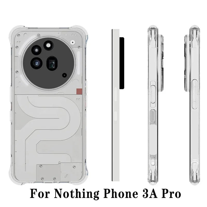 Transparent Airbag Soft Silicone Shockproof Case - TPU Bumper Cover