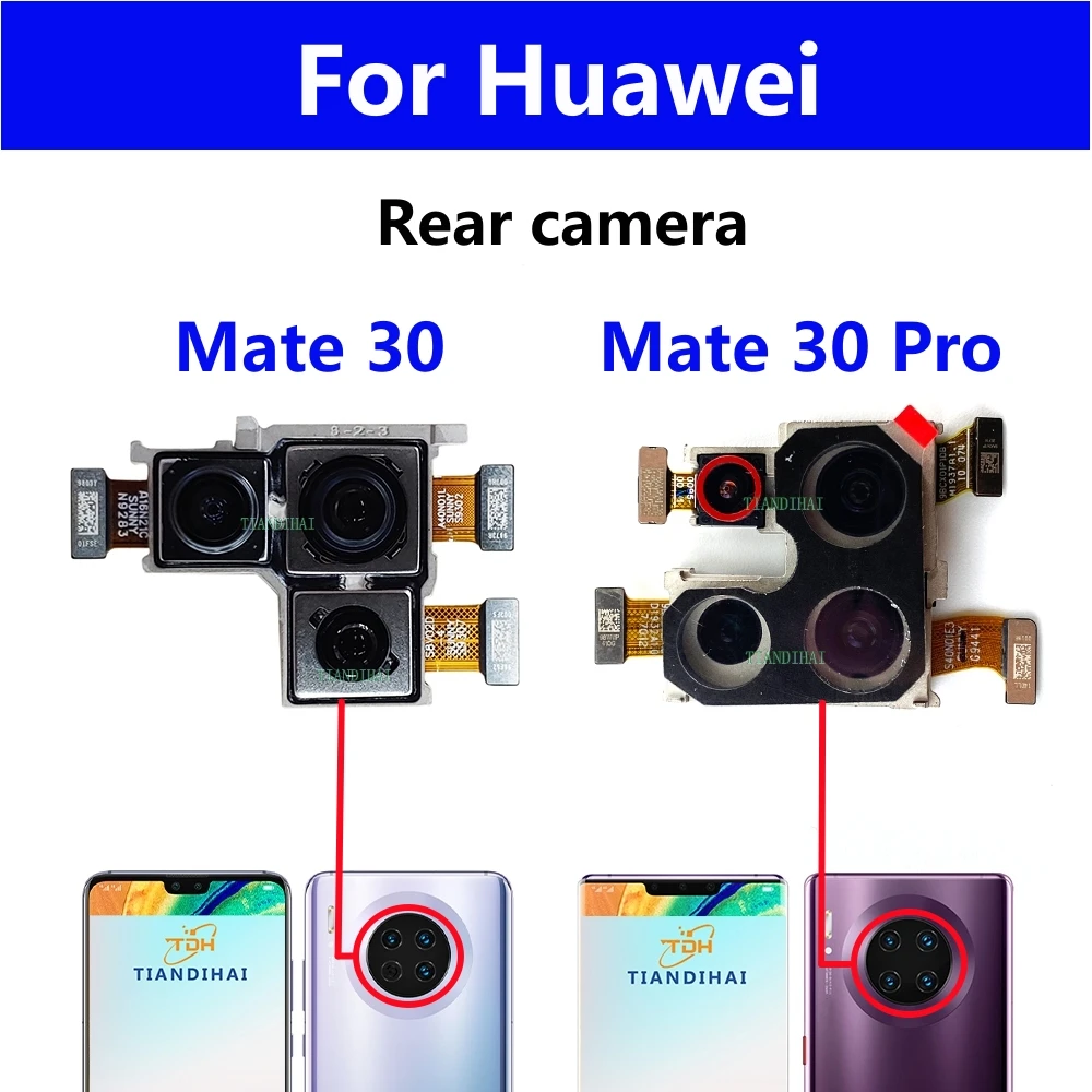 

Задняя камера для Huawei Mate 30 Pro Mate30 30Pro, основная широкая, ультраширокая, модуль глубины Telephoto, гибкий кабель