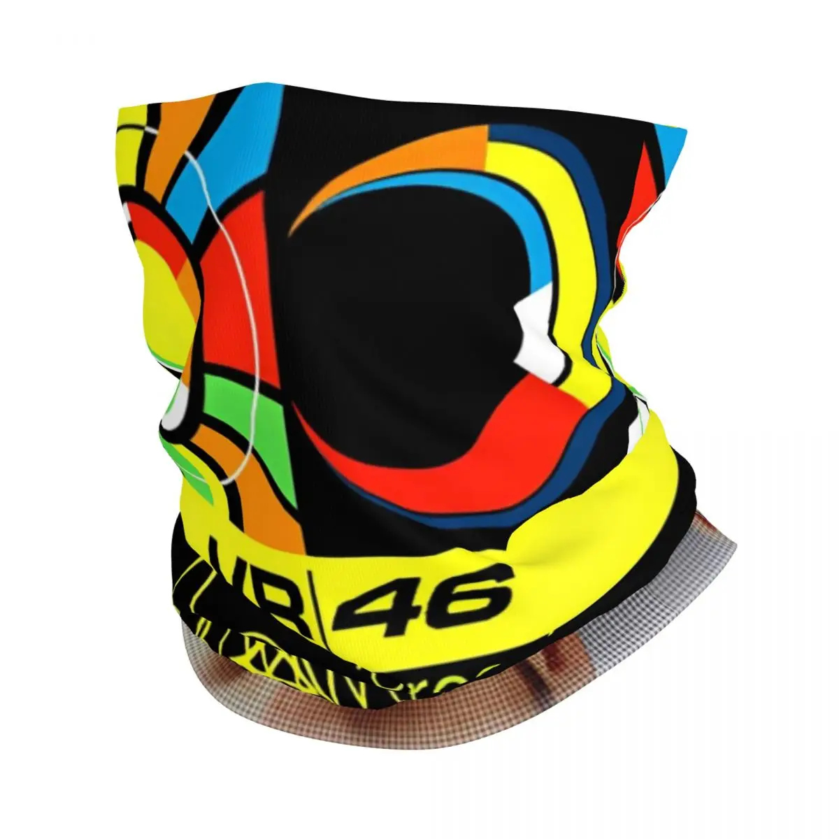 

2024 New Rossi Motor Bandana Merch Neck Gaiter Printed Motocross Motorcycle Balaclavas Mask Scarf For Riding Breathable