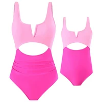 Summer Matching Family Bathing Suits Mother Girl Bikini Swimsuit For Mom and Daughter Swimsuits Female Baby Kids Beach Swimwear 1