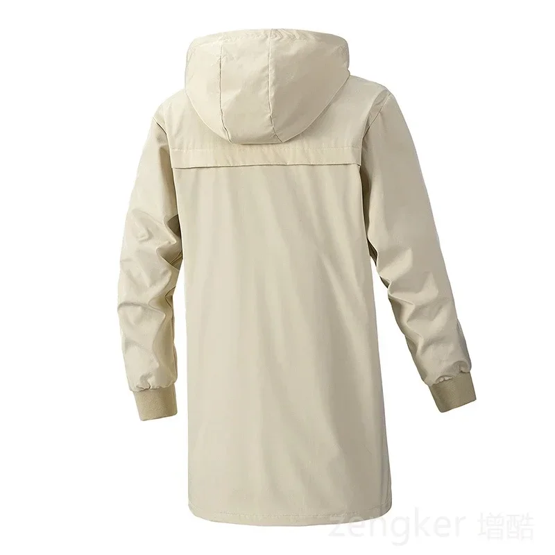 Extra-large men jacket  Plus-size mid-length windbreaker new for fall 2025 men clothing 9XL 8XL 7XL coat men 5