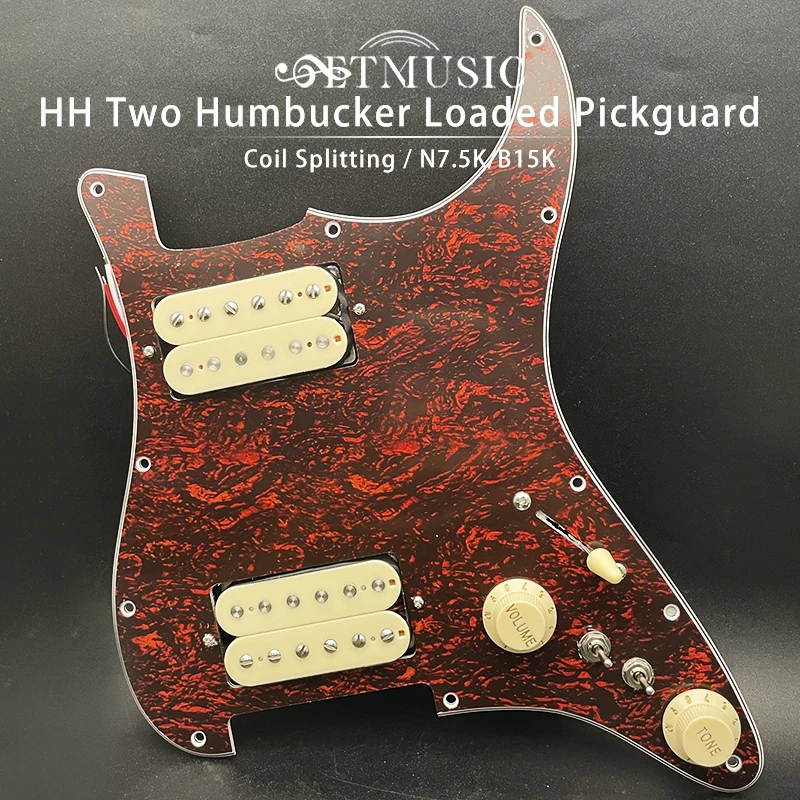 Battipenna Per Chitarra Elettrica Con Hh Humbucker Coil Splitting Battipenna Per Chitarra Hh Battipenna Precablata Caricata