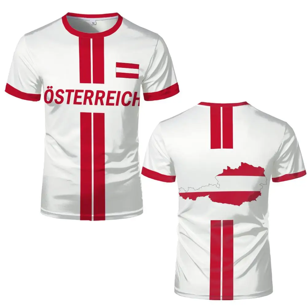 Austrian Football Jersey Unisex Breathable Quick-drying T-shirt_voghion.com