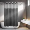No Hooks Required Dotted Waffle Weave Shower Curtain with Snap in Liner - 71W x 74H,Hotel Grade 1