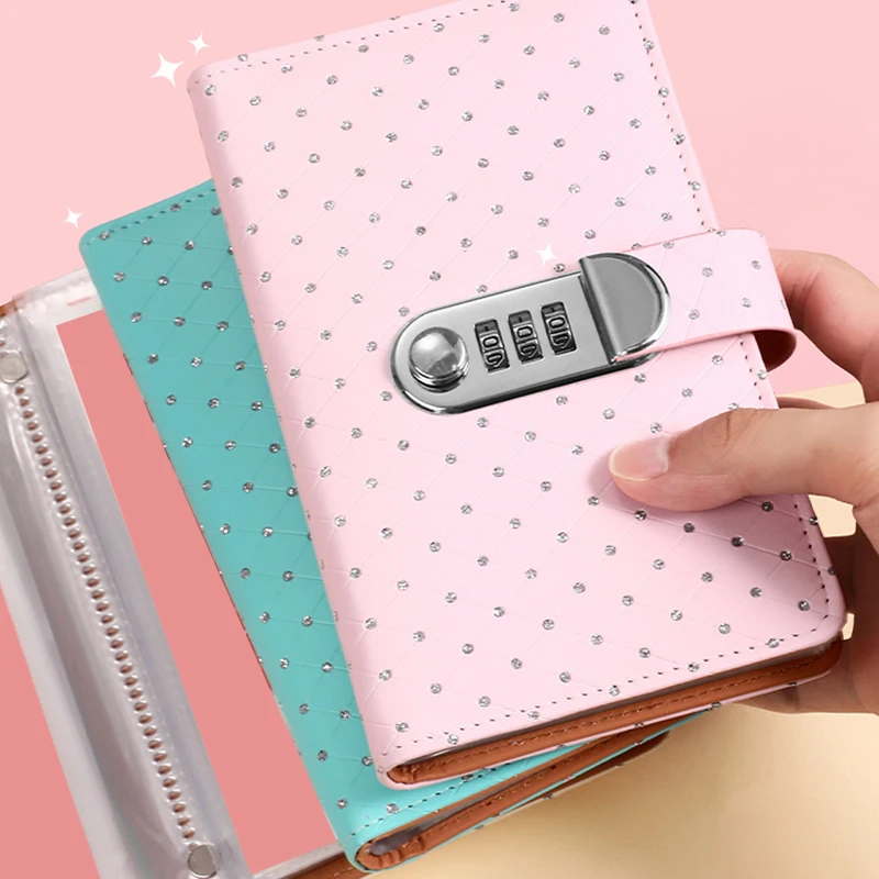 Reusable Money Savings Challenge Binder Savings Challenges Code Book Large Capacity Leather Waterproof Cash Budget Notebook