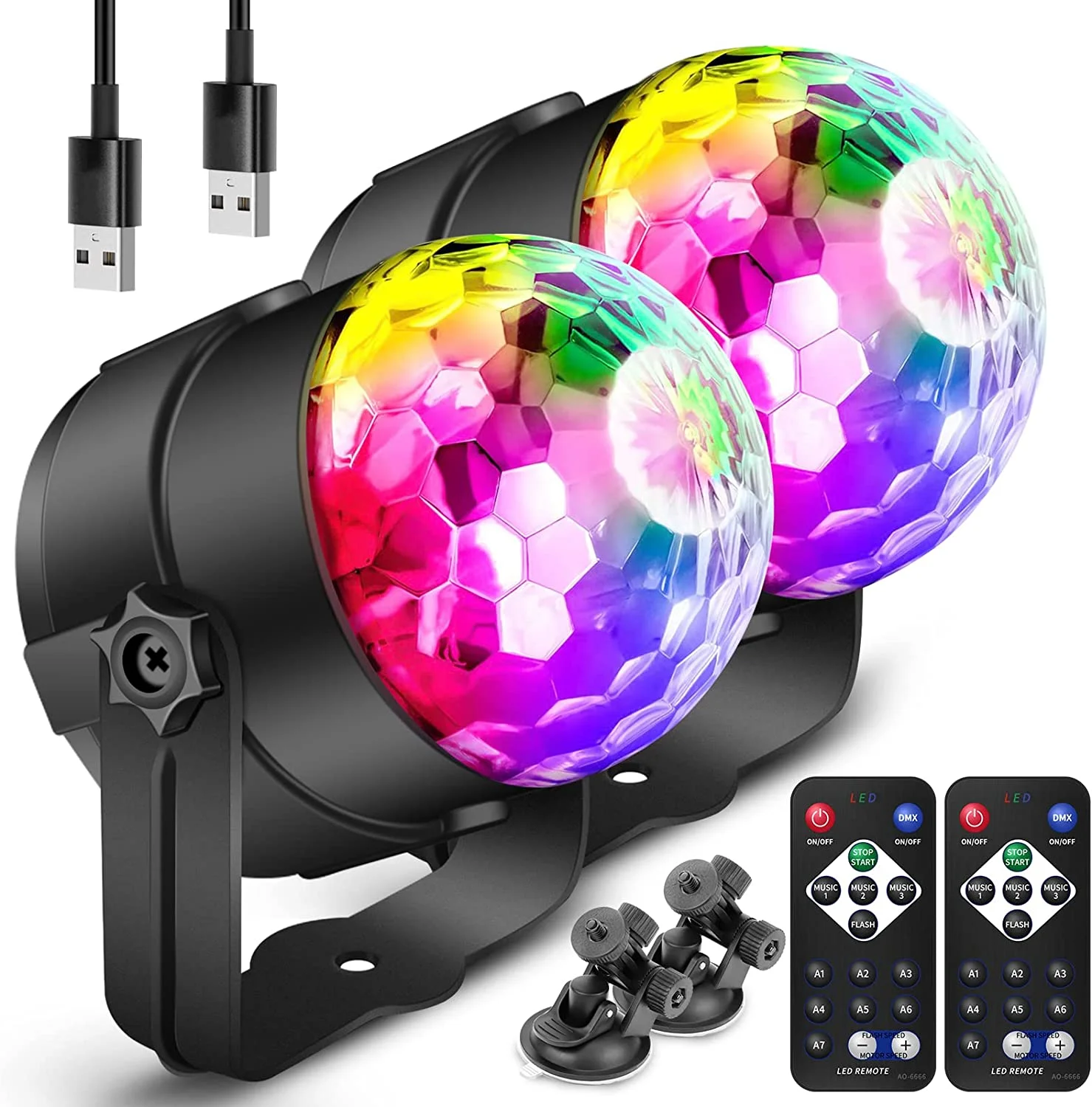 

Sound Activated Rotating Disco Ball Dj Party Led Rgb Magic Bola Stage Effect Projector Plug Wedding Room Lights 3w Christmas Bar