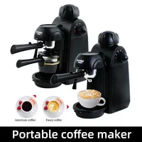CRM2008 Portable commercial small premium coffee maker Home Espresso Maker Steam milk Cream coffee beans 1