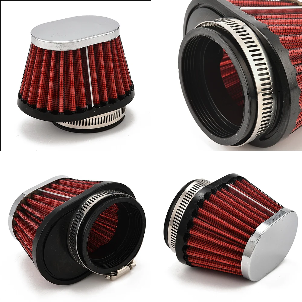 Motorcycle Exhaust Gas Filtration Air Filter High Flow Performance Car Air Intake Modification 51/55/60MM Small Caliber Intake